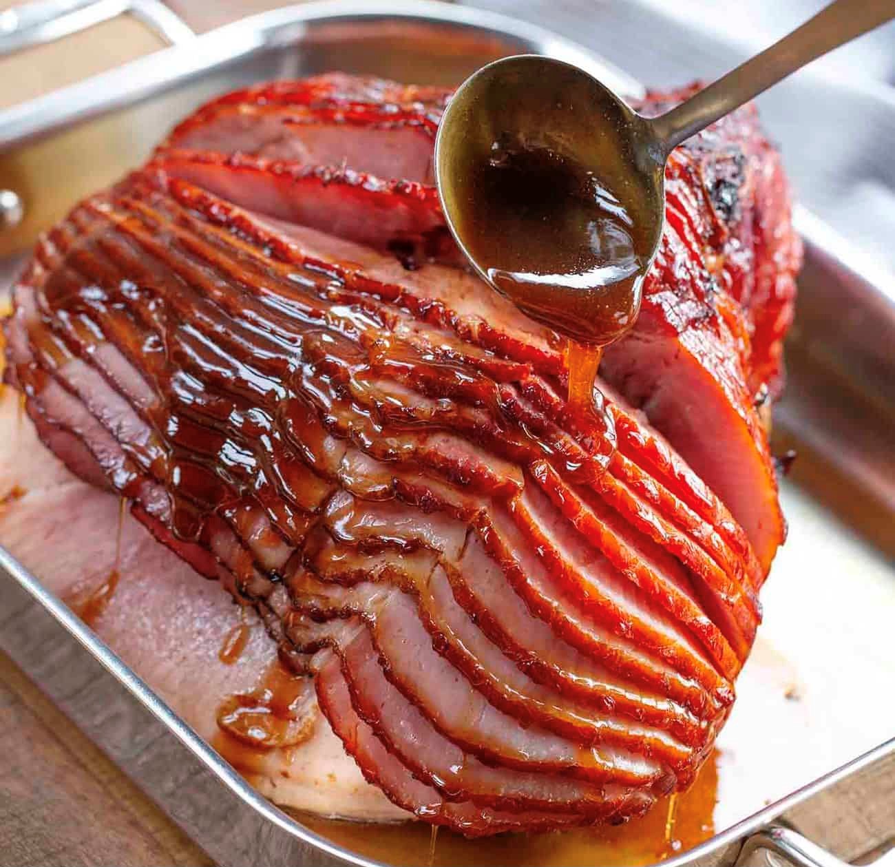 Apple Cider Bourbon Glazed Ham- Meat Only